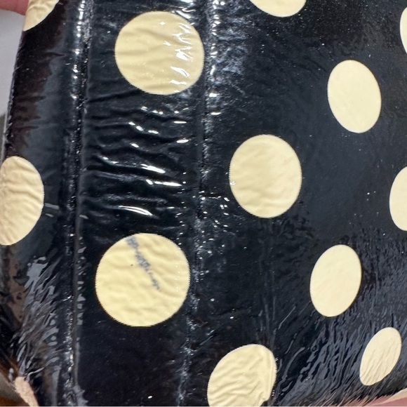 Kate Spade Black & Ivory Patent Polka Dot Crossbody Bag - Picture 6 of 11
